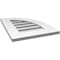 Ekena Millwork Quarter Round Top Right Surface Mount PVC Gable Vent w/ 3-1/2"W x 1"P Standard Frame, 16"W x 22"H GVPQR16X2201SF - alternate 5